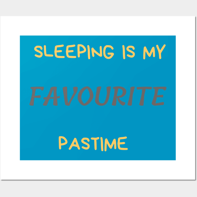 Sleeping is my favourite past time Wall Art by Lionik09